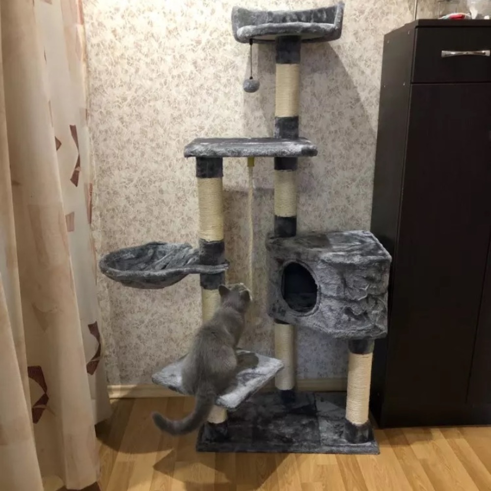 Cat Tree House Condo Playground Stratcher Furnitur